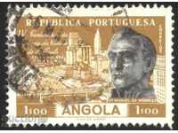 Клеймована марка  Мануел да Нобрега 1954 от Ангола