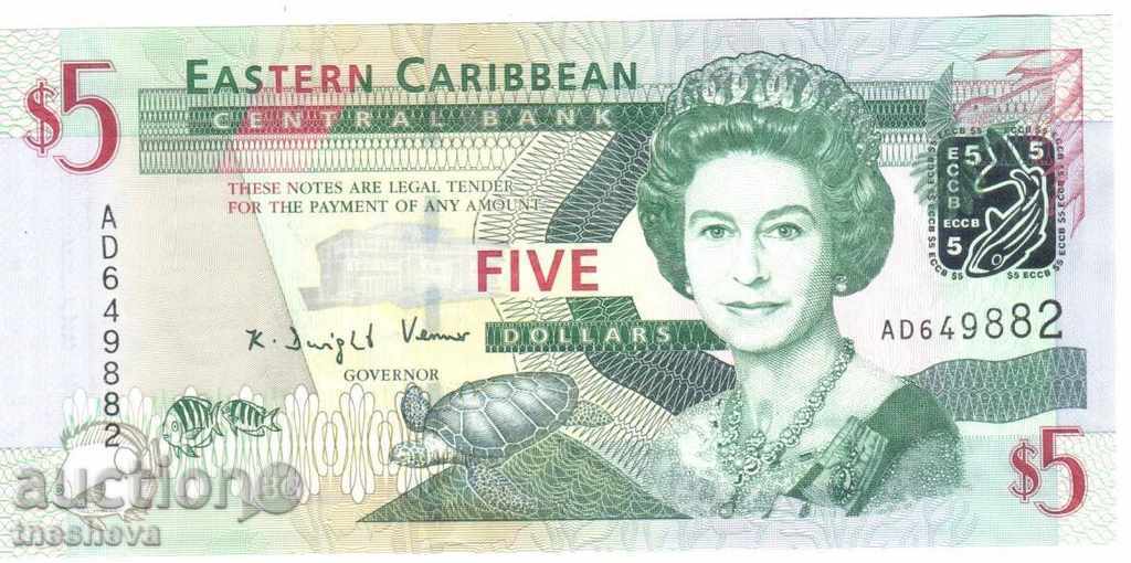 $ 5 Ανατολική Καραϊβική 2003
