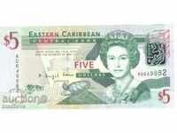 $ 5 East Caribbean 2003