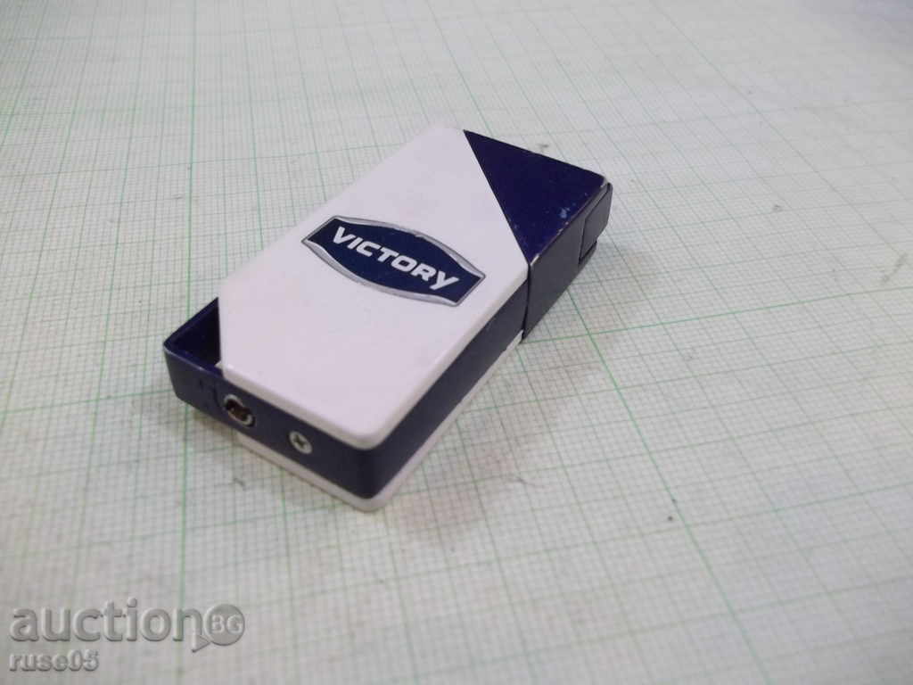 Auction Lighter "VICTORY" gas piezo crystalline with soft flame working Auction Lighter "VICTORY" gas piezo crystalline with soft flame working