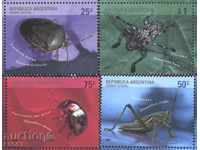 Чисти марки Фауна  Насекоми 2002 от Аржентина