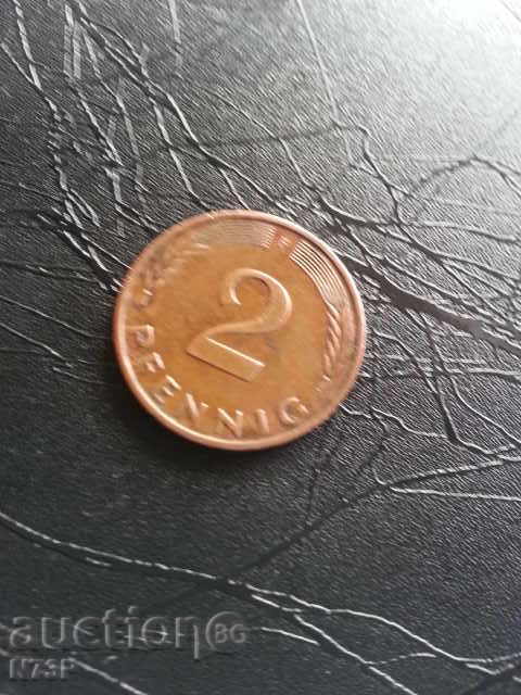 Монета...2 фенинга...1977Г.