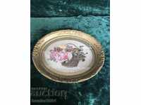 Ταπισερί "Τριαντάφυλλα" σε κορνίζα + γυαλί με διάσταση 33x27 cm