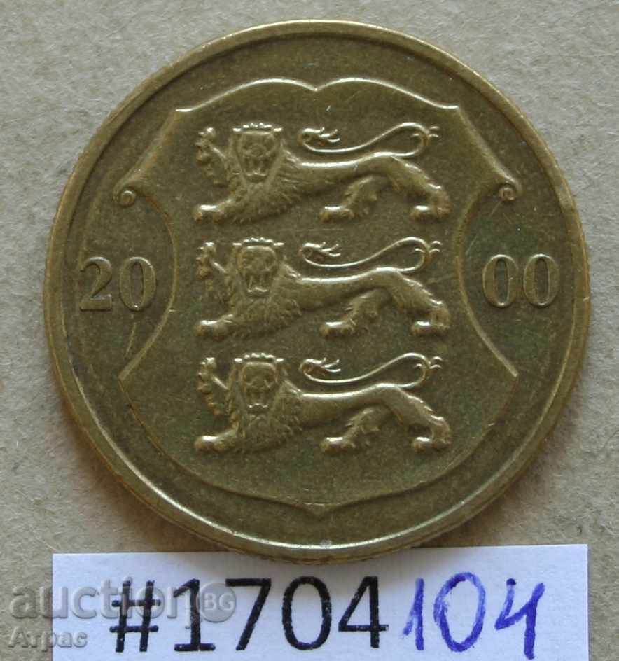 1 coroana 2000 Estonia cu preț € 0.46 | 0.90 BGN