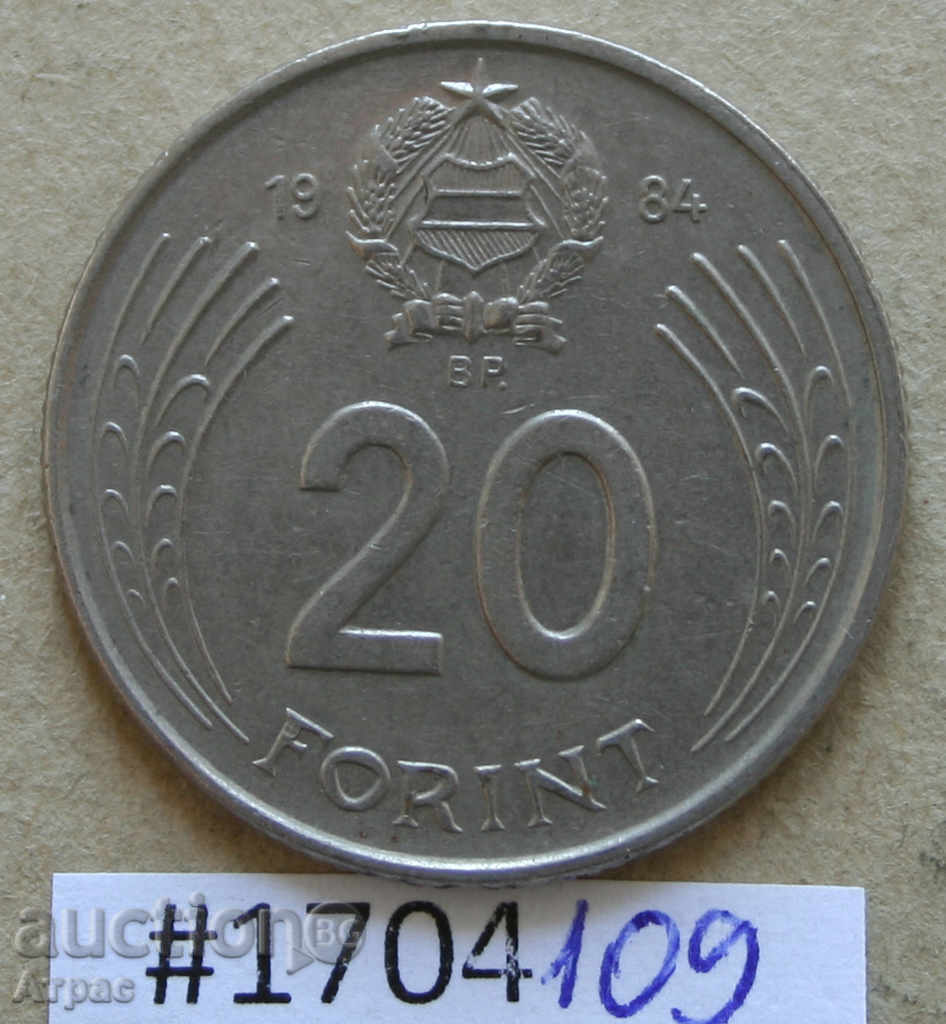 20 forint 1984 Ungaria