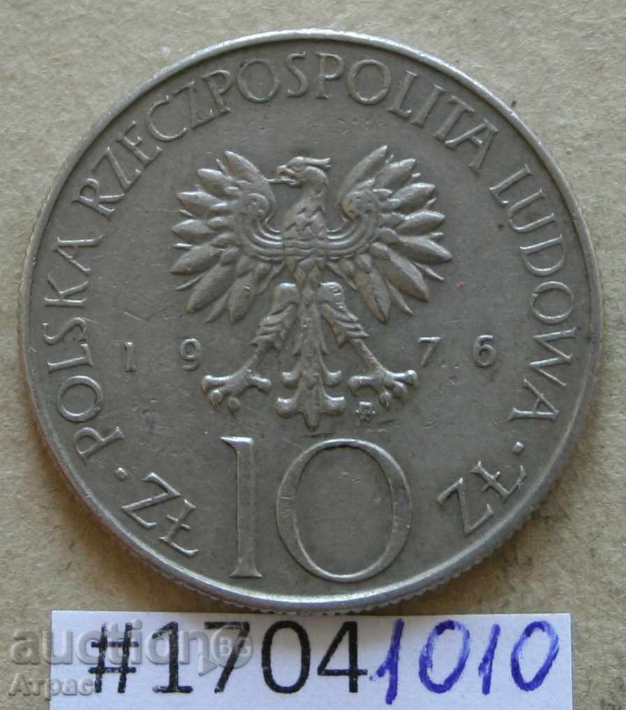 10  злоти 1976 Полша