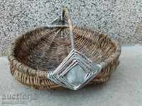An old basket of wicker basket
