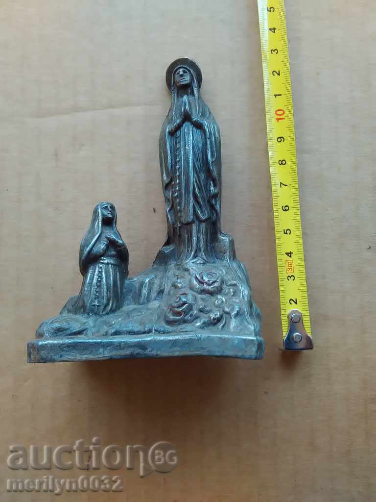 Statue, figure, figure, metal sculpture Virgin Mary with price 49.00 BGN | € 25.05