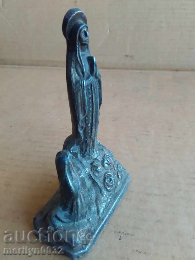 Auction  Statue, figure, figure, metal sculpture Virgin Mary
