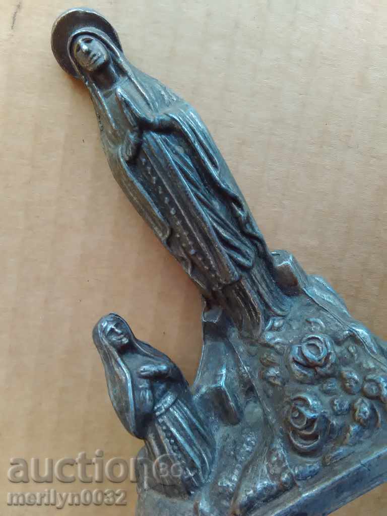 Statue, figure, figure, metal sculpture Virgin Mary - 6