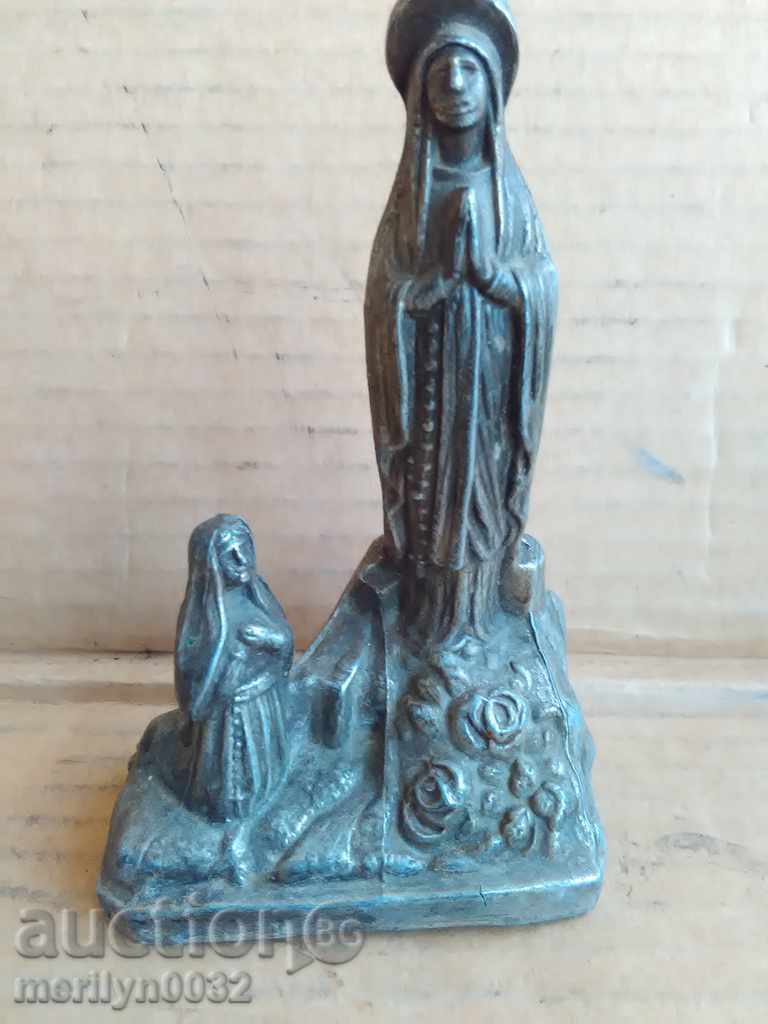 Statue, figure, figure, metal sculpture Virgin Mary