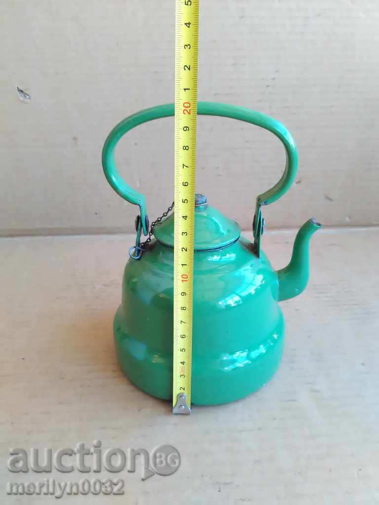 Enamelled teapot from the USSR, enamel container SFRY Yugoslavia with price 53.00 BGN | € 27.10 Enamelled teapot from the USSR, enamel container SFRY Yugoslavia with price 53.00 BGN | € 27.10