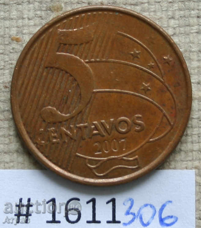 5 cent. 2007 Brazil