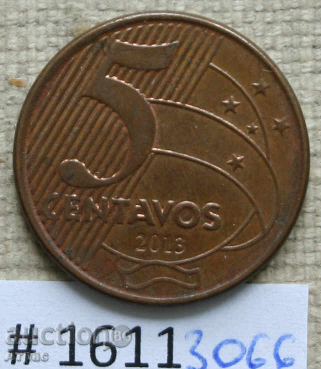 5 cents 2013 Brazil