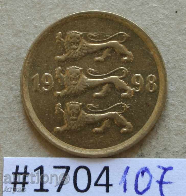 10 σεντς το 1998 η Εσθονία με τιμή € 0.36 | 0.70 BGN