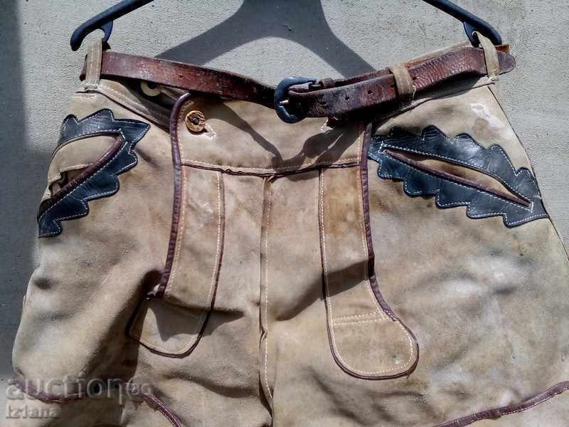 Antique short leather pants with price 85.00 BGN | € 43.46 Antique short leather pants with price 85.00 BGN | € 43.46