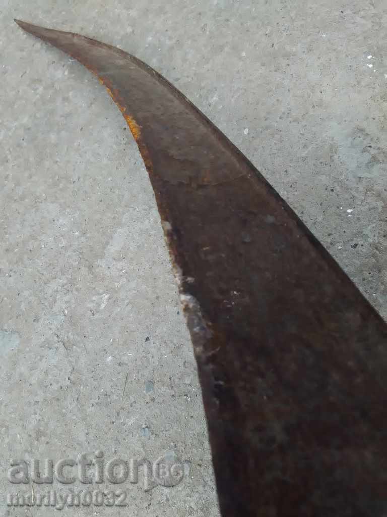 Auction  Old hand-forged mowing hair, wrought iron