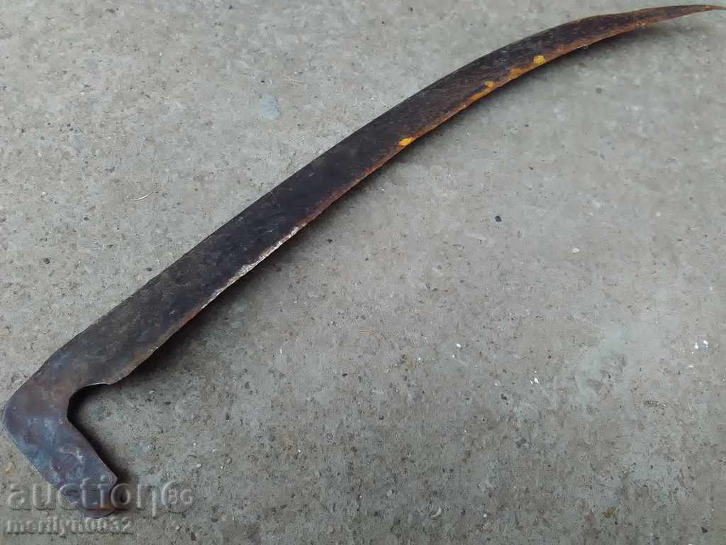 Delivery of Old hand-forged mowing hair, wrought iron