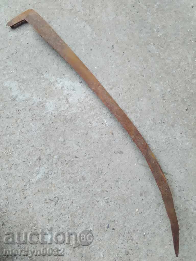 Old hand-forged mowing hair, wrought iron with price 43.00 BGN | € 21.99 Old hand-forged mowing hair, wrought iron with price 43.00 BGN | € 21.99