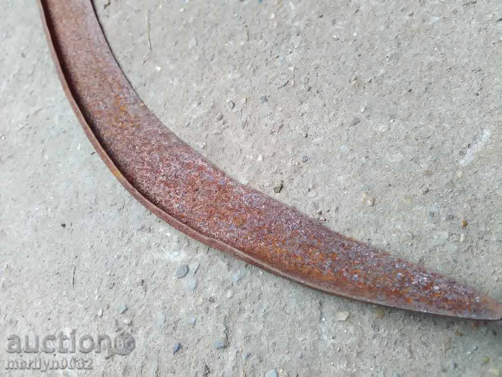 Old hand-forged mowing hair, wrought iron - 6 Old hand-forged mowing hair, wrought iron - 6