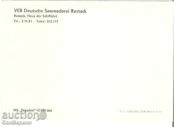 GDR Rostock Ship "Dresden" * with price 0.70 BGN | € 0.36 GDR Rostock Ship "Dresden" * with price 0.70 BGN | € 0.36