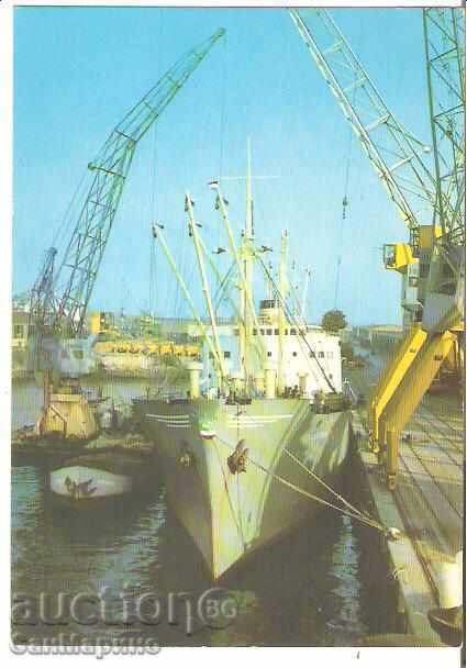 GDR κάρτα Ρόστοκ πλοίο «Usedom» *