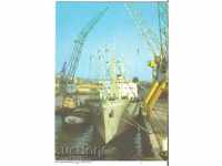GDR κάρτα Ρόστοκ πλοίο «Usedom» *