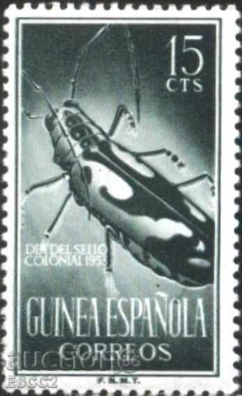 Чиста марка Насекомо 1953 от Испанска Гвинея