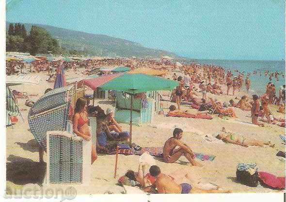 Картичка  България  Варна  Златни пясъци Плажът 15*