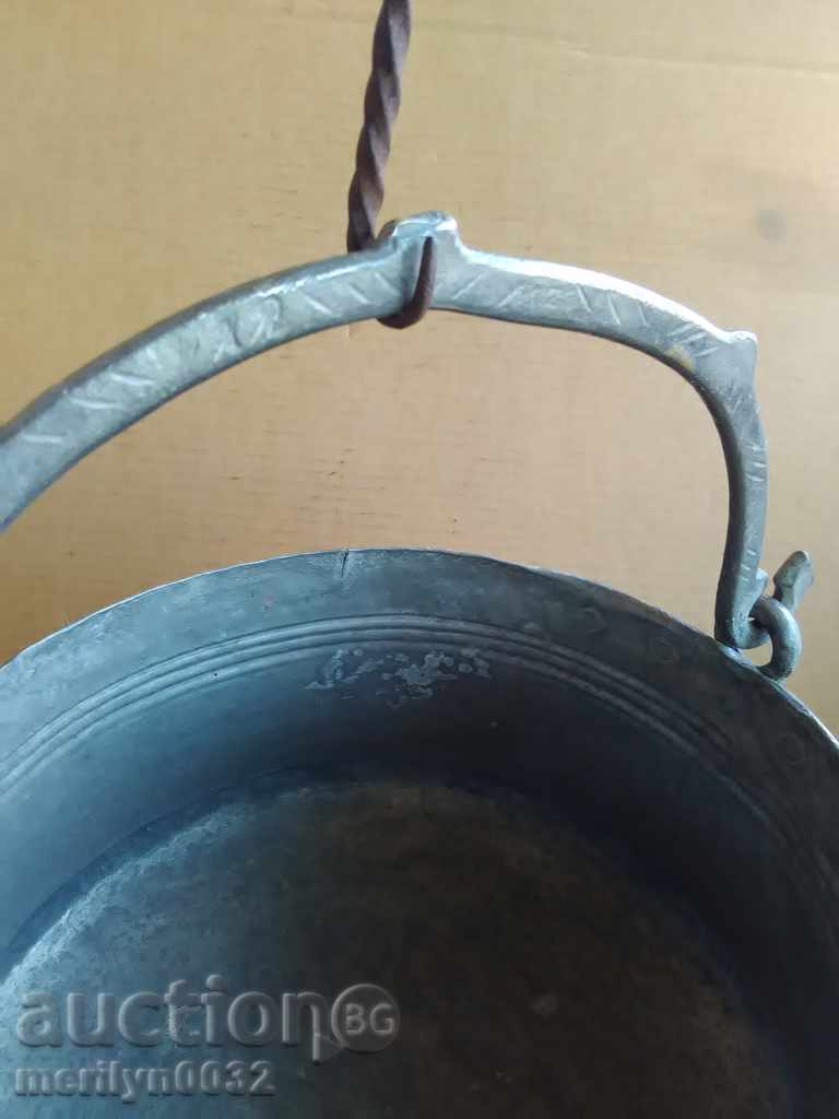 Delivery of Tinned Burner Boiler Baker Copper Pot with a Dating Inscription Delivery of Tinned Burner Boiler Baker Copper Pot with a Dating Inscription