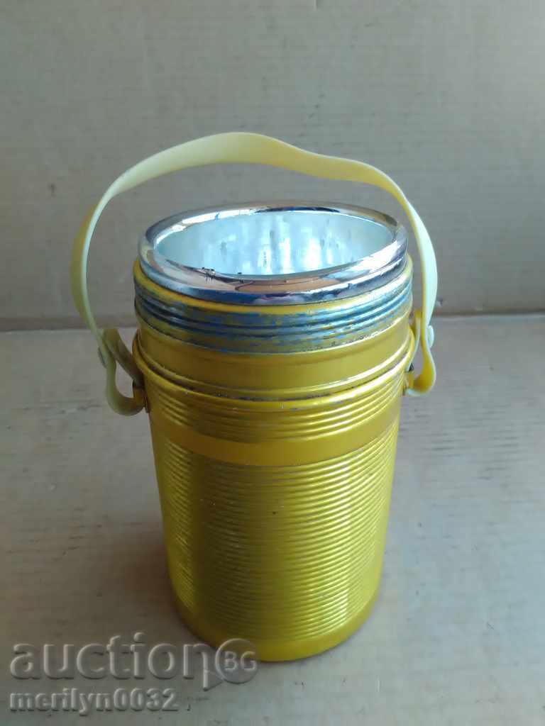 Auction Old thermos, ketch, bottle, bottle, bottle of salt Auction Old thermos, ketch, bottle, bottle, bottle of salt