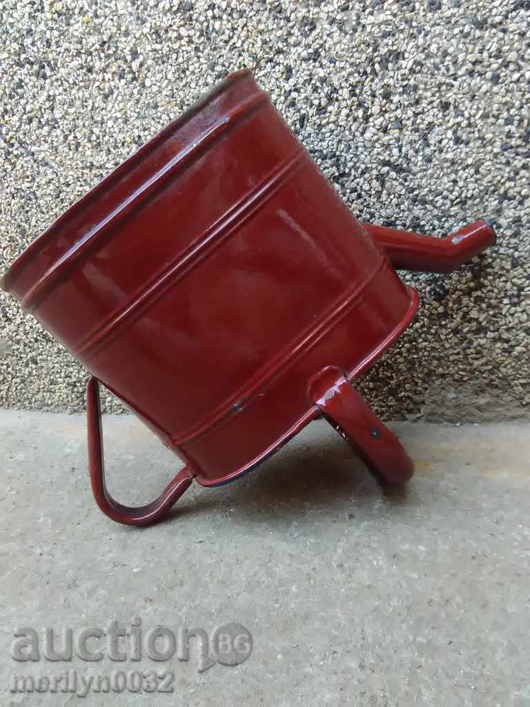 Metal enamel latch in the 20th century vessel with enamel tube with price 69.00 BGN | € 35.28 Metal enamel latch in the 20th century vessel with enamel tube with price 69.00 BGN | € 35.28