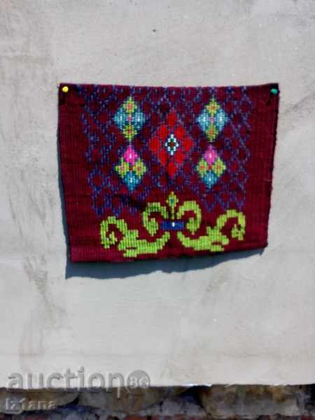 Ancient fabric, embroidery, honeysuckle
