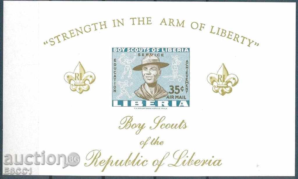Чист блок  неперфориран Скаути   1961 от Либерия