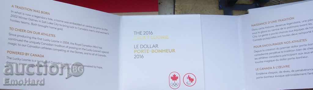Delivery of Canada 1 US Dollar 2016 Lucky Lunas Delivery of Canada 1 US Dollar 2016 Lucky Lunas