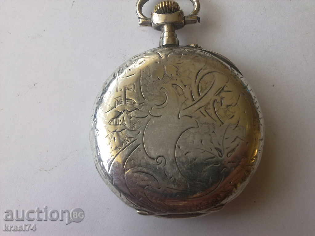 Silver pocket watch with price 50.00 BGN | € 25.56 Silver pocket watch with price 50.00 BGN | € 25.56