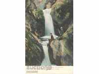 Antique postcard - Pirdop, waterfall