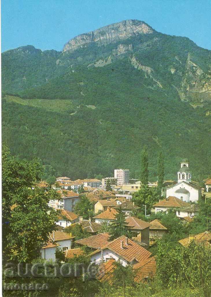Old postcard - Teteven, city view
