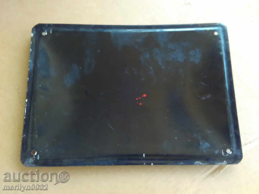 Auction Enameled plate, plate Auction Enameled plate, plate