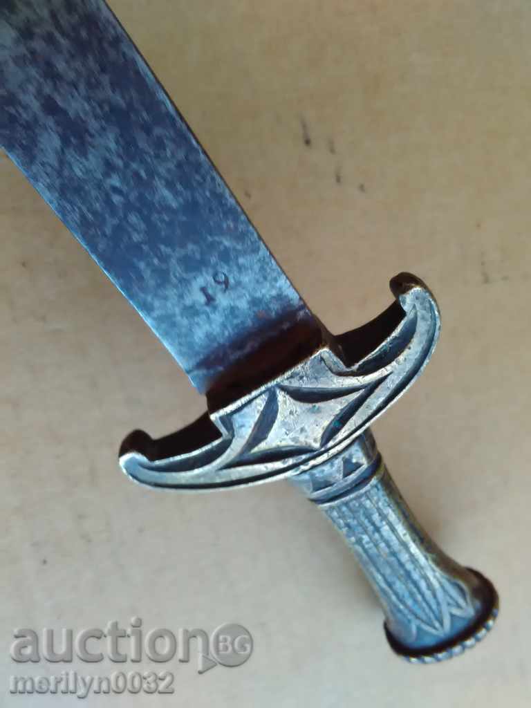 Auction Cleaver dagger dagger with jewish star number marking Auction Cleaver dagger dagger with jewish star number marking