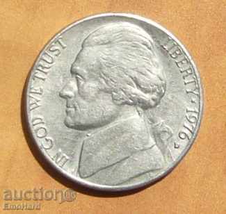 USA 5 cents 1976 D with price 0.35 BGN | € 0.18 USA 5 cents 1976 D with price 0.35 BGN | € 0.18