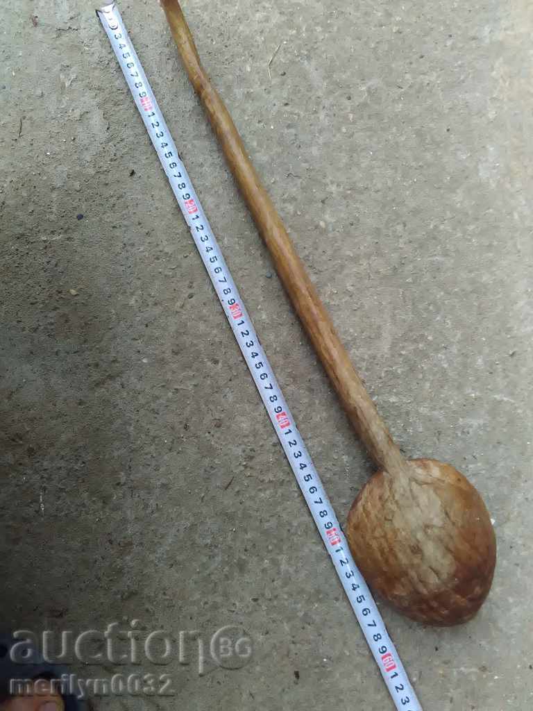 Very old wooden spoon, ladle, wooden - 5 Very old wooden spoon, ladle, wooden - 5