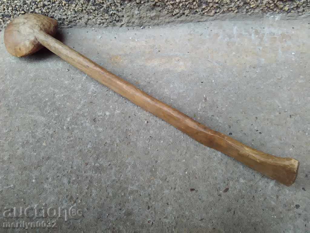 Very old wooden spoon, ladle, wooden - 7 Very old wooden spoon, ladle, wooden - 7