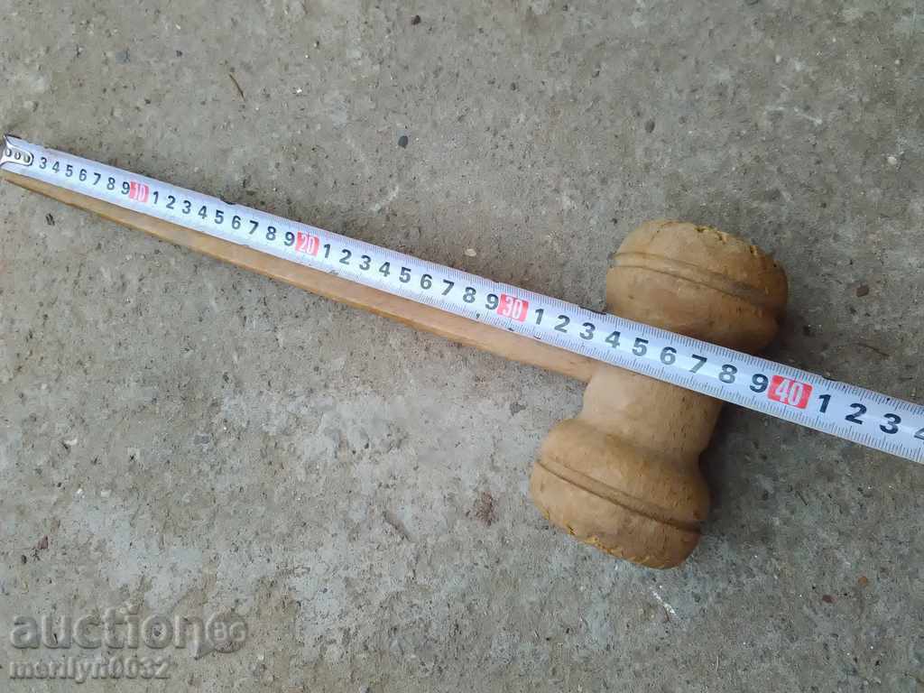 Delivery of Old wooden big hammer, tool, wooden Delivery of Old wooden big hammer, tool, wooden