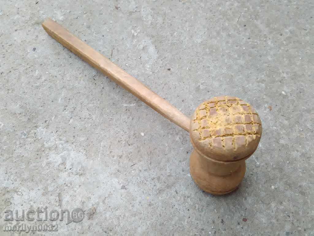 Old wooden big hammer, tool, wooden - 6 Old wooden big hammer, tool, wooden - 6