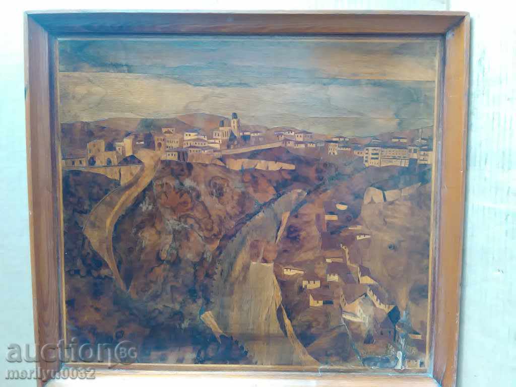 Picture in a wooden frame Tarnovo INTARZY landscape with price 149.00 BGN | € 76.18 Picture in a wooden frame Tarnovo INTARZY landscape with price 149.00 BGN | € 76.18