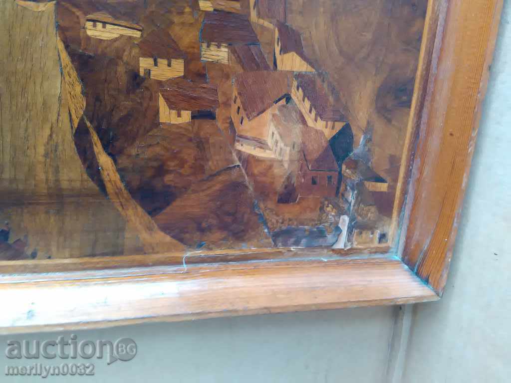 Picture in a wooden frame Tarnovo INTARZY landscape - 6 Picture in a wooden frame Tarnovo INTARZY landscape - 6
