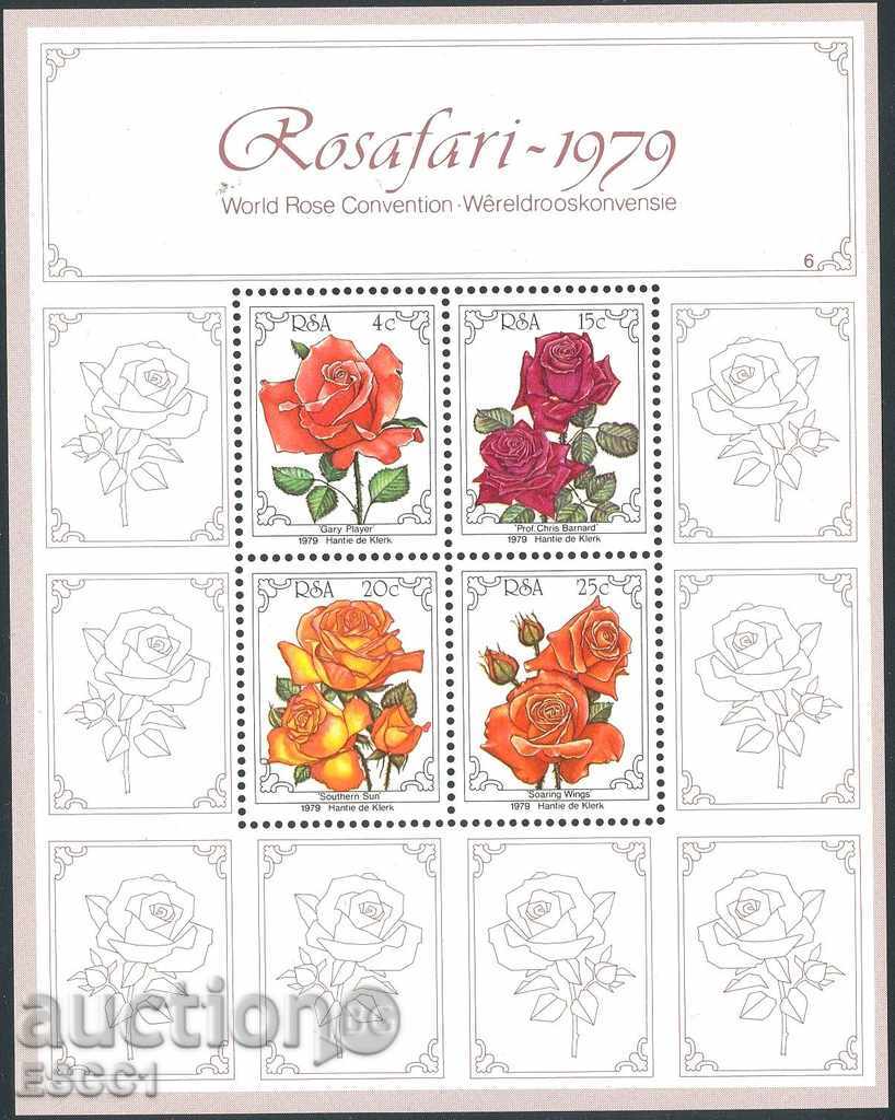 Чист блок Флора Цветя Рози 1979 от Южна Африка