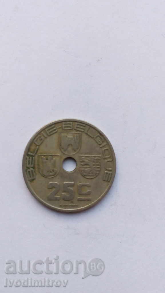 Belgium 25 centimeters 1938