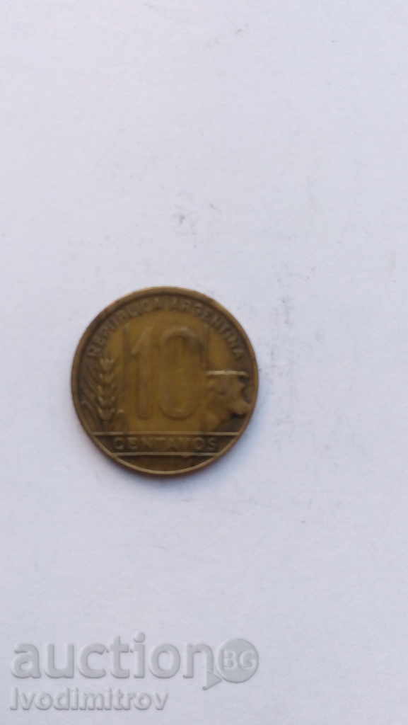 Аржентина 10 центавос 1948